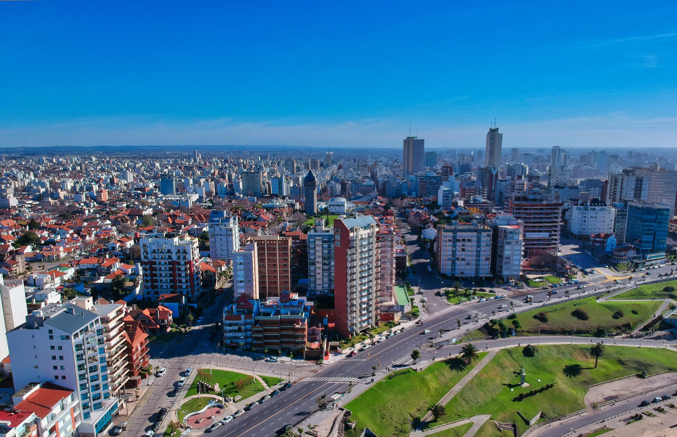 Landscapes of the city of Mar del Plata, Argentina.