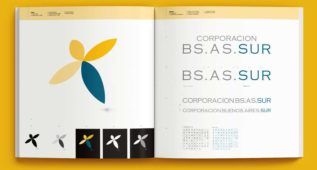 Corporación BsAsSur - branding guidelines